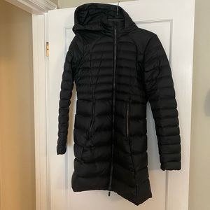 Lulu lemon long down puffer jacket. Size 6
